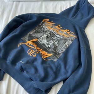 OFF-WHITE 99 navy hoodie